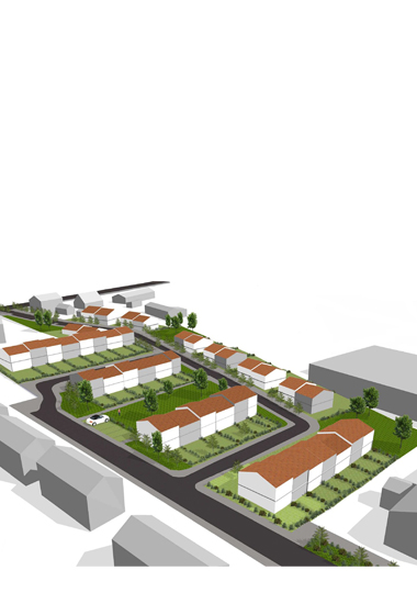 Etude de faisabilit : visuel 3D du futur quartier.