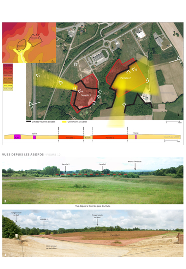 Etude d'impact photovoltaque - Volet paysager</br>Perceptions visuelles de l'aire d'tude rapproche