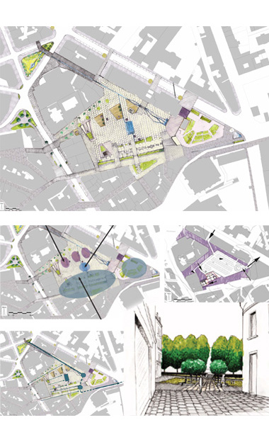 Proposition de ramnagement de la place de la Rpublique et de la place Fournier  Limoges.